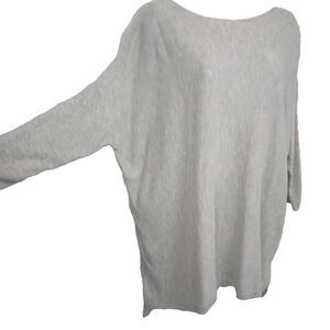 H&M Dolman Tunic Top Shirt Women's Med Gray Blouse 3/4 Sleeve Casual